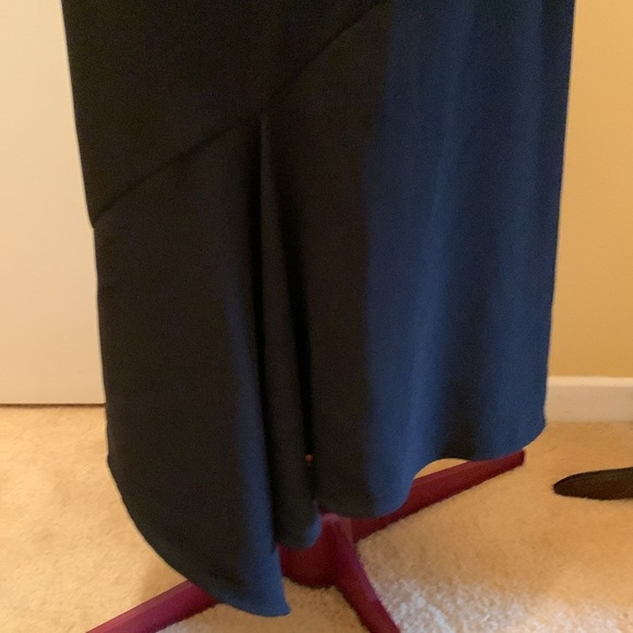 MAX MARA BLACK ASYMMETRICAL SKIRT - Picture 4 of 13